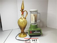 Vintage Waring Blender (Olive) in Org. Box & Gold