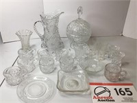 Glassware as Displayed (23 Pieces)
