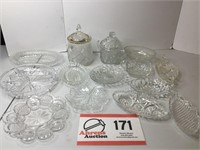 Misc Glassware as Displayed (14 Pieces)