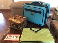 Suitcase, Laptop Case and Train Case