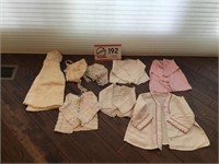 Vintage Baby Cloths as Displayed