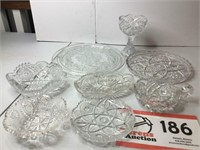 Misc Glassware (9 Pieces)