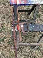 1 C clamp , 1 bar clamp