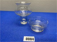 2-Glass Candy Dishes