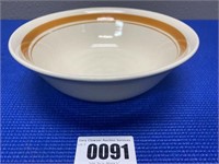 Orange Stripe 9" Serving Bowl