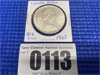 1965 Canadian 80% Silver Dollar