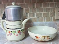 Hall's bowl and coffee pot