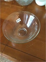 Deep glass bowl