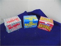 3 Fleer Baseball Card Sets Sealed
