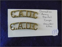 Canadian Dental Corps Shoulder Titles