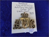 Scotland City Edunburgh Artillery Volunteer Badge