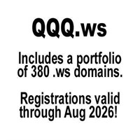 SPECIAL! QQQ.ws + 380 Domains...