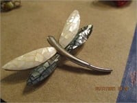 Abalone Dragonfly Pin