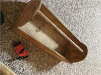 Small wooden tool tray