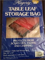 Table Leaf Storage Bag and pair of table covers