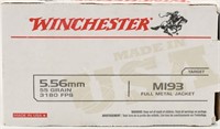150 Rounds Of Winchester M193 5.56mm Nato Ammo