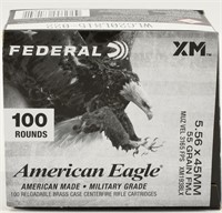 100 Rounds Federal XM American Eagle 5.56mm