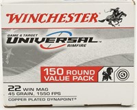 150 Rounds Winchester Game & Target .22 Win Mag