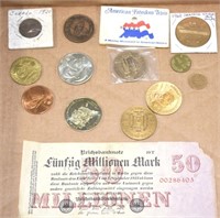VINTAGE TOKENS,NOTE, COINS ! -LW-L