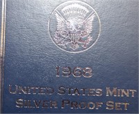 1968 US SILVER PROOF COIN SET !