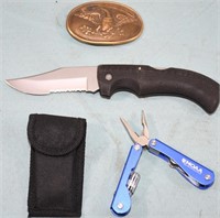 HIGH QUALITY GERBER KNIFE & BELT BUCKLE !-UP-R