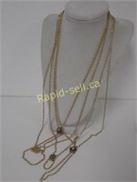 More Victorian Gold Slide Necklaces