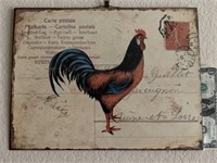 METAL SIGN ROOSTER