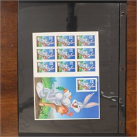 US Stamps #3138 Bugs Bunny Imperf w/ Damage