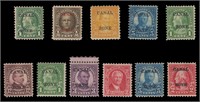 US Stamps Canal Zone Overprints Mint Hinged