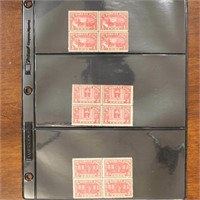 US Stamps #Q1-Q3 Blocks of Four Mint NH CV $140+