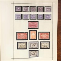 Canada Stamps Mint Collection Stuck on Paper