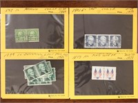US Stamps Line & Coil Pairs, Mint NH & Used
