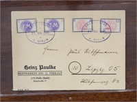 German Local Stamps #SP236-SP239 Used on Cover