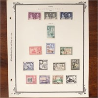 Fiji Islands Stamps on Album Pages