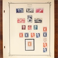 France Stamps on Album Pages
