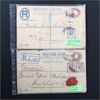 Great Britain 4 Registered Covers 1904-1911
