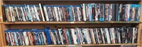Two Entire Rows of Assorted Blu-Ray and DVDs!