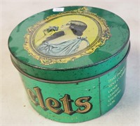 Vintage Chiclets Tin, About 5.5" Diameter, 3.5"