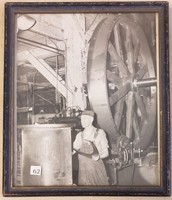 Vintage Industrial Picture, Approximately 8.5" x