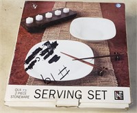 Brand New 2-Piece Stoneware Serving Set