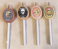 Lot of Four Beer Tap Handles!
