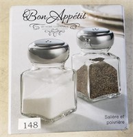 New in Box Salt and Pepper Shakers