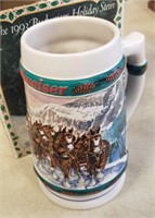 1993 Budweiser Collectible Holiday Stein