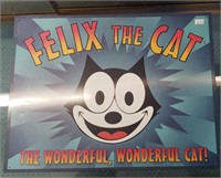 16" x 12" Metal Felix the Cat Sign