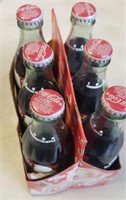 Six Pack of Collectible Coca-Cola Bottles