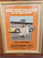 Dale Earnhardt 1982 Southern 500 Race Poster