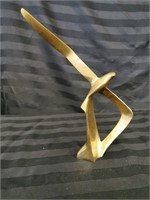 Vintage Brass Seagull Sculpture