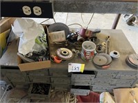 Metal organizer box, nuts, bolts
