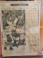 Hockey History! Framed Canada '72 Henderson!