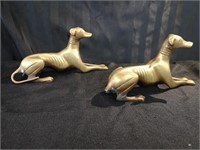 Vintage Brass Greyhounds